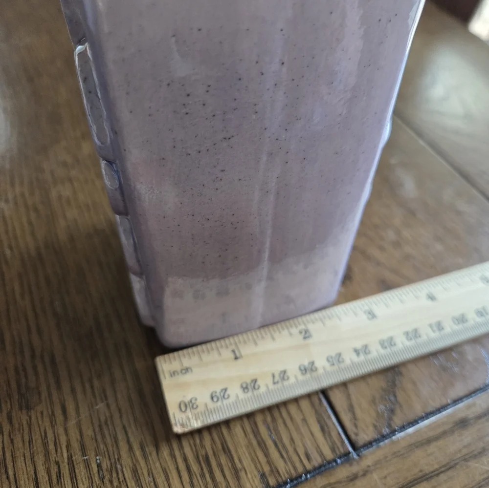 70s Styling Pottery Purple Pen/pencil Holder